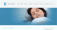 Desktop Screenshot of firstsleepcenter.com